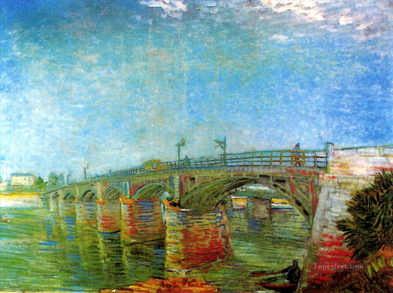 The Seine Bridge at Asnieres Vincent van Gogh Oil Paintings
